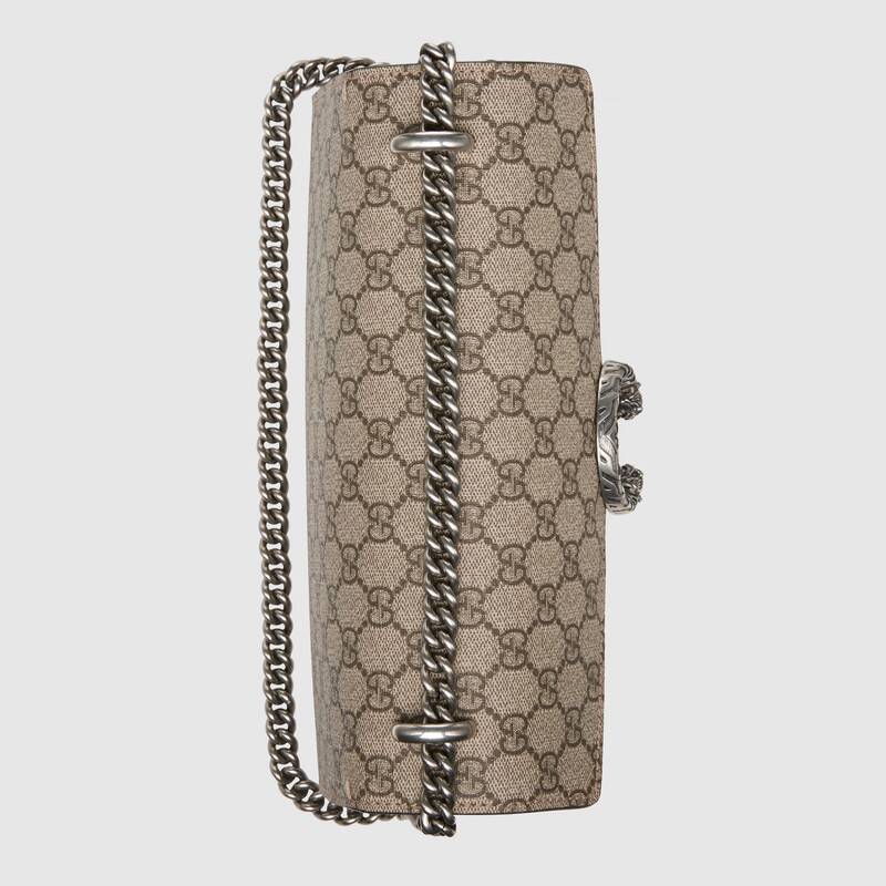 Gucci Dionysus Small GG Supreme Shoulder Bag 400249 Khaki